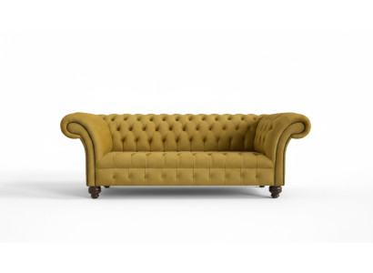 3 Sitzer Chesterfield Sofas Design Luxus Couch Sofa Couchen XXL Stoff Polster