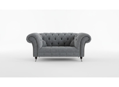 2 Sitzer Couch Chesterfield Leder Polster Sofa Couchen Sofas Designer Neu Textil
