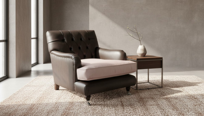 Lounge Club Sessel Couch Stuhl Fernseh Chesterfield Polster Relax Sofa 1 Sitzer