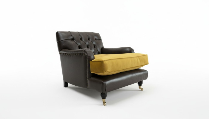 Lounge Sofa Sessel Club Relax Couch Polster Stuhl 1 Sitzer Fernseh Chesterfield