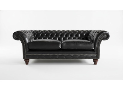 Ledersofa Chesterfield Designer Couchen Sofa Polster 3 Sitzer Garnitur Textil