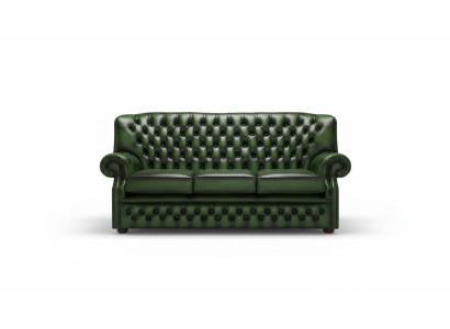 3 Sitzer Antik Grüne Leder Neu Couchen Sofa Polster Sofas Garnitur Chesterfield