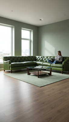 Ecksofa Ledersofa Grün Polster Eck Couch Garnitur Sitz Design Chesterfield Grün
