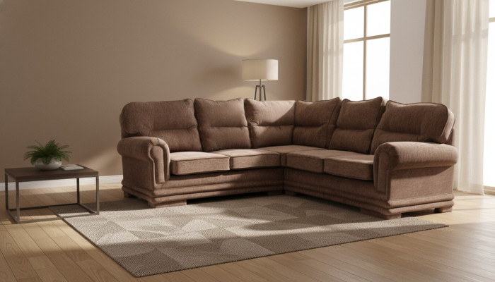 Ecksofa XXL Big Sofa Eckcouch Sitz Polster Garnitur Textil Stoff Chesterfield