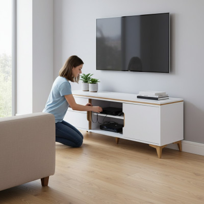 TV Lowboard TV Tisch TV Schrank Modern Wohnzimmer Kollektion Sideboard Möbel Neu