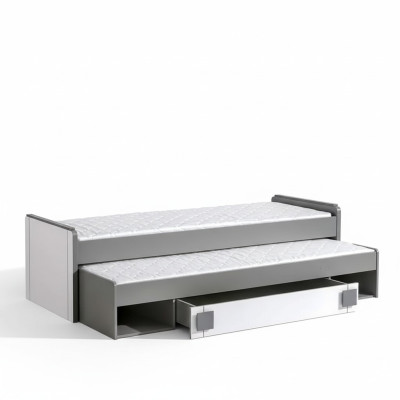 Bett Doppelbett Ausziehbett Kinderbett Kiefer Schlaf Sofa Kinder Betten JV Möbel