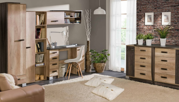 Hochschrank Schrank 1 türiger Mehrzweck Schubladen Wohnzimmer Regal Vitrine Neu