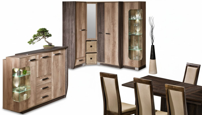 Hochschrank Glas Schrank Vitrinen Regal Wohnzimmer Möbel Regale design Vitrine