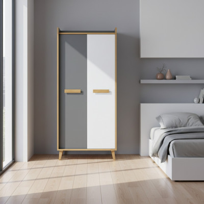 Moderner Kleider Holz Kinder & Jugendzimmer Garderoben Schrank Kleiderschränke
