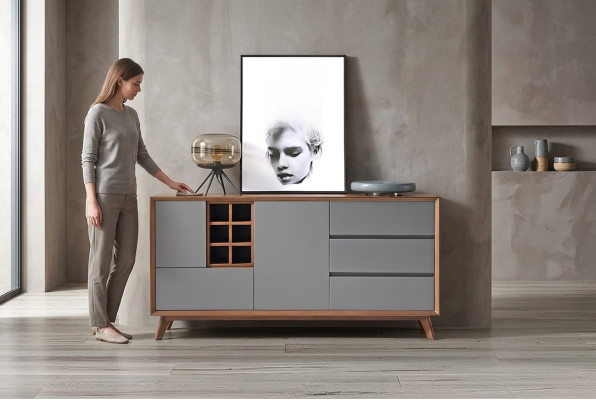 Kommode Vitrine Kommoden Vitrinen Kommodenschrank  Schrank NEU