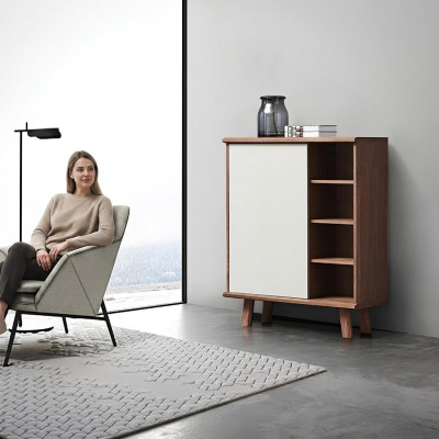Kommode Abstrakte Kommoden Hochschrank Design Wohnzimemr Möbel Anrichte Holz Neu