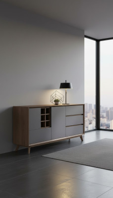 Kommode Designer Modern Kommode Schränke Holzkommode Anrichte Bar Wein Schrank