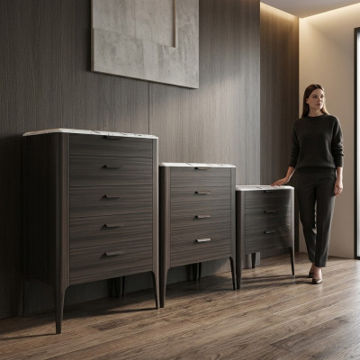 Kommode Abstrakte Design Wohnzimmer Möbel Anrichte Holz Neu Sideboard Kommoden