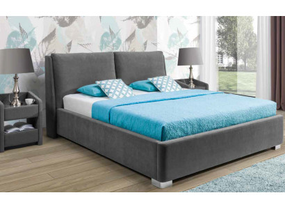 Design Bett Schlafzimmer Betten Textil Leder Hotel Luxus Polster Ehe Doppel