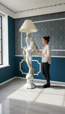 Stehleuchte Stand Leuchte Lampe Lampen Leuchten Design Figur 200cm Neu Skulptur
