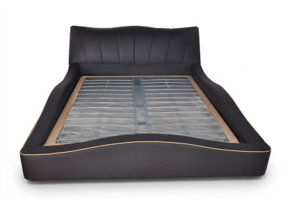 Luxus Design Leder Polster Hotel Bett Rahmen Gestell Moderne Betten Gepolstert
