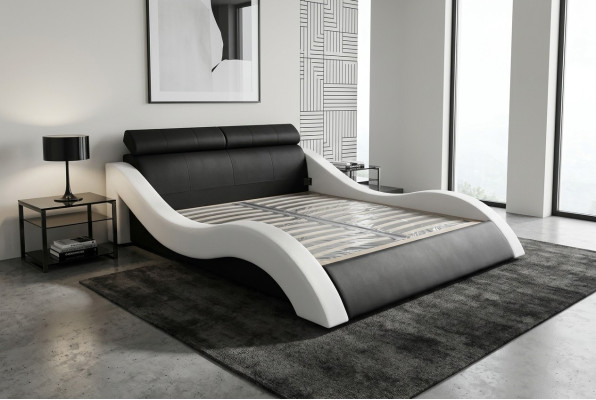 Doppel Luxus Design Leder Hotel Bett Polster Betten Moderne Multifunktion
