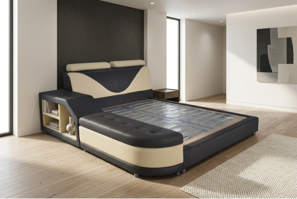 Design Luxus Bett Polster Ehe Hotel Moderne Betten Leder 140/160/180/200 cm