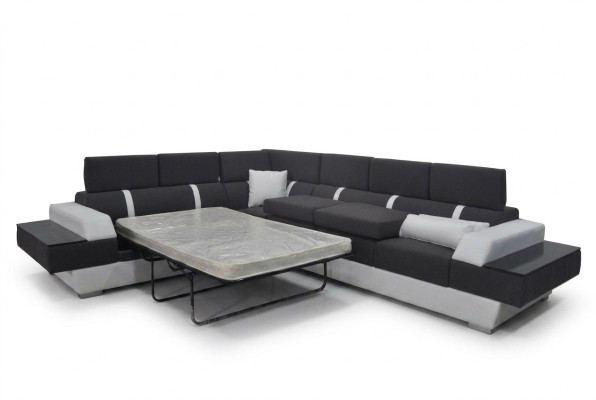 Ledersofa Couch Wohnlandschaft Eck Garnitur Design Modern Sofa L-Form K5015D