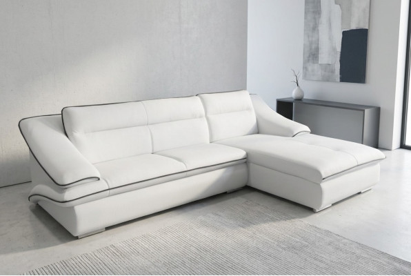 Eck Sofa Leder Couch Eck Garnitur Ecke Landschaft Polster Design Wohn L Form