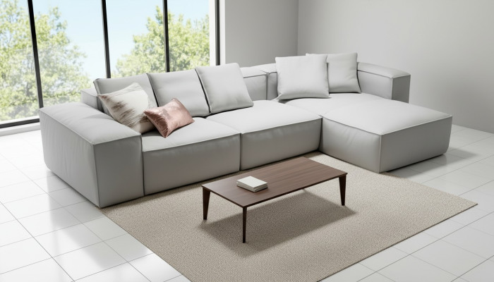 Ecksofa Couch Möbel Polster Sofa Wohnlandschaft Wohnzimmer Ecke Eck Garnitur Neu