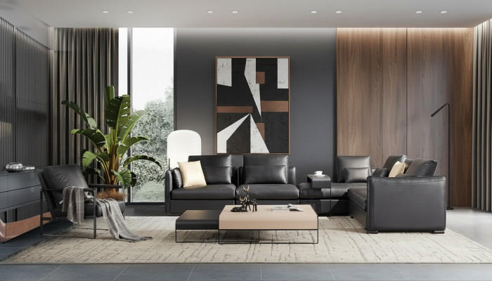 Eckgarnitur Ecksofa Sofa Wohnlandschaft Couch Polster Leder Desing Eck L Form