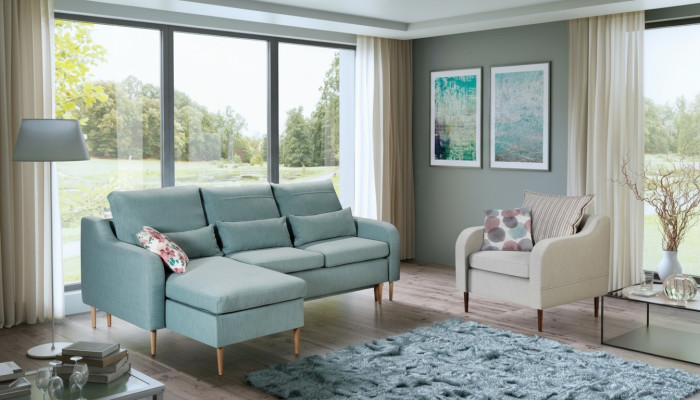 Ecksofa Couch Schlafsofa Sofa Wohnzimmer Design Couchen Sofas Polster Bett Neu