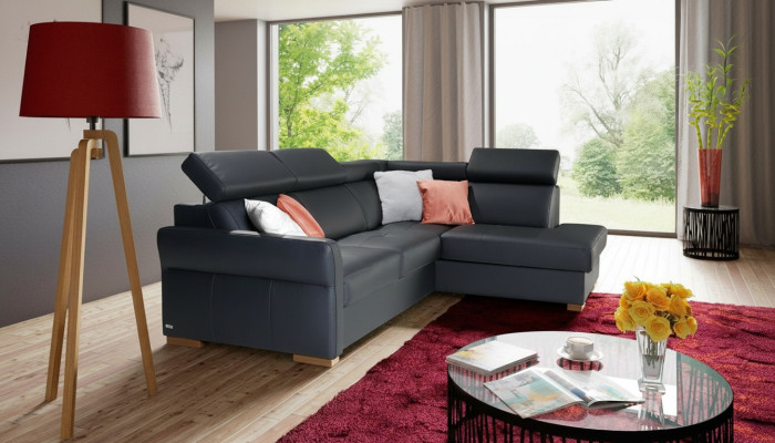 Ecksofa Sofa Couch Polster Wohnlandschaft Eck Garnitur Sofas Bettfunktion Kasten