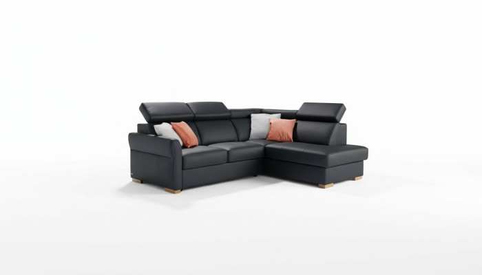 Ecksofa Sofa Couch Polster Wohnlandschaft Eck Garnitur Sofas Bettfunktion Kasten