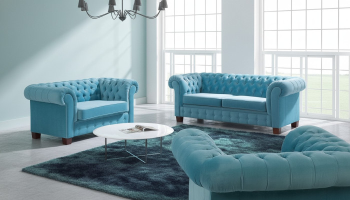 Leder Design Couch Polster Sitz 3+1+1 Garnitur Sofa Garnituren Sofas Kunstleder