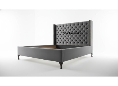 Bett Chesterfield Design Luxus Hotel Betten 180x200cm Schlaf Zimmer Leder Samt