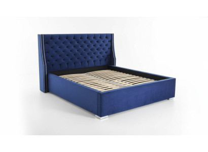 Bett Chesterfield Design Luxus Hotel Betten 180x200cm Schlaf Zimmer Leder Samt