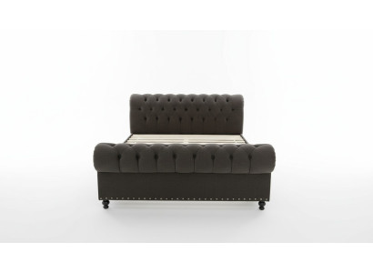 Bett Chesterfield Design Luxus Hotel Betten 180x200cm Schlaf Zimmer Leder Samt