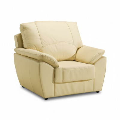 Klassische Wohnzimmer Garnitur 3+1+1 100% Vollleder Couch Sitz Polster
