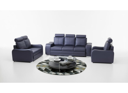 Sofagarnitur 3+2+1 Sitzer Set Design Sofas Polster Couchen Leder Relax