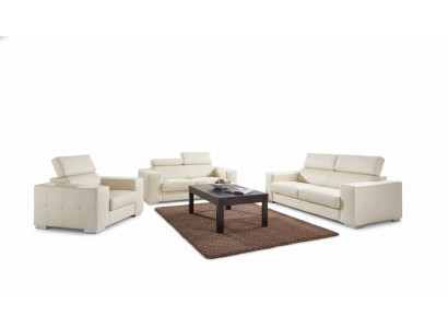 Moderne Sofagarnitur 3+1+1 Sitzer Sofa Couch Polster Garnitur Couchen