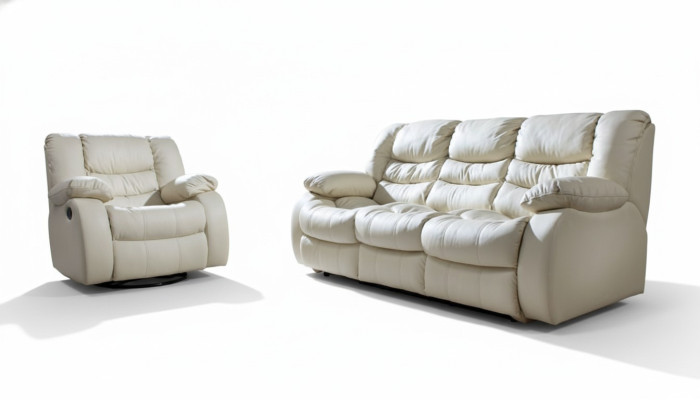 Multifunktions Couch Sofagarnitur Ledersofa 3+2+1 Relax Kino Sofa Set Polster