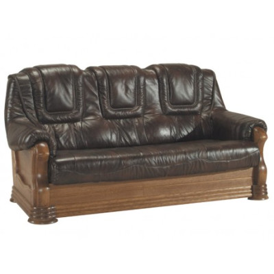 Ledersofa Männer Club Sofa Couch Polster Sitz Sofagarnitur 3+2+1 Komplett Set