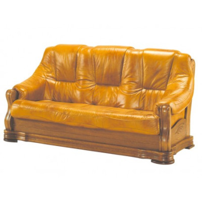 Klassik Sofagarnitur Holz 3+2 Komplettes Set Sitz Polster Couchgarnitur