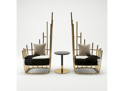 Stuhl Design Lounge Lehn Stühle Polster Ess Wohn Zimmer Club Möbel Fell Sessel