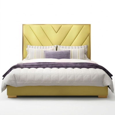 Bett Polster Design Luxus Doppel Hotel Betten Ehe Schlaf Zimmer Textil 180x200cm