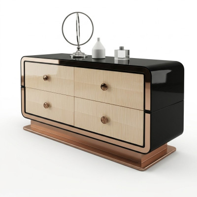 Kommode Designer Kommoden Schrank Holz Hochglanz XXL Big Luxus Schrank Regal Neu