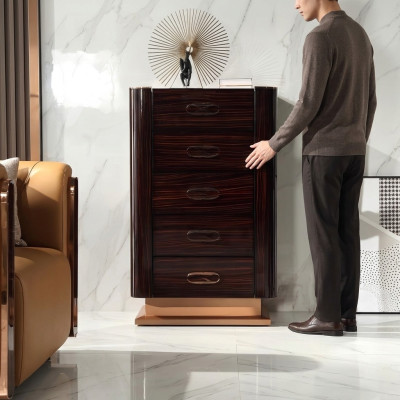 Kommode Hoch Schrank Side Low Board Kommoden Designer Edel Holz Luxus Schränke
