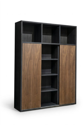 Büro Akten Regal Schrank Vitrine Holz Regale Schränke Office Büro Universal Neu