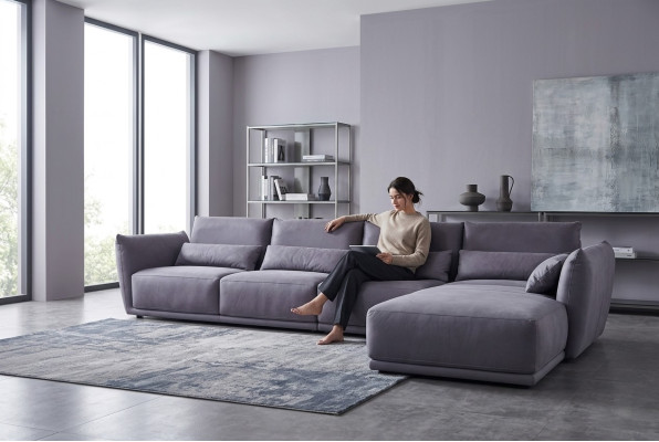 Ecksofa Couch Polster Sofa Wohnlandschaft Italienische Wohnzimmer Möbel Ecke Neu