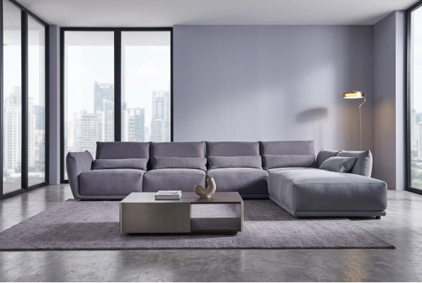 Ecksofa Couch Polster Sofa Wohnlandschaft Italienische Wohnzimmer Möbel Ecke Neu