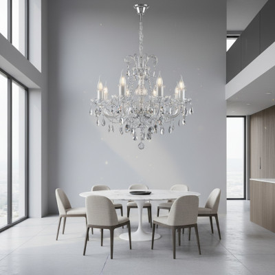 Luster Luxus Kristall Decken Leuchten Neu Bohemia Lampen Kronleuchter Handarbeit
