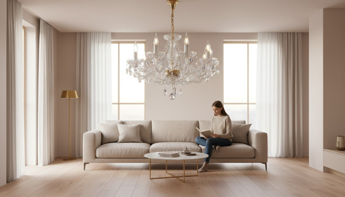 Kronleuchter Bohemia Decken Beleuchtung Deckenlampe Echte Handarbeit Luster