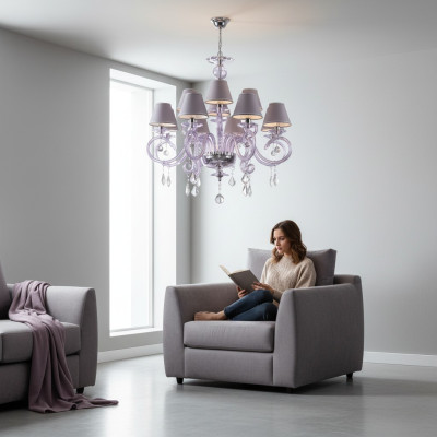 Moderner Bohemia Kronleuchter Leuchte Decken Lampe Leuchte Leuchter Kristall Neu