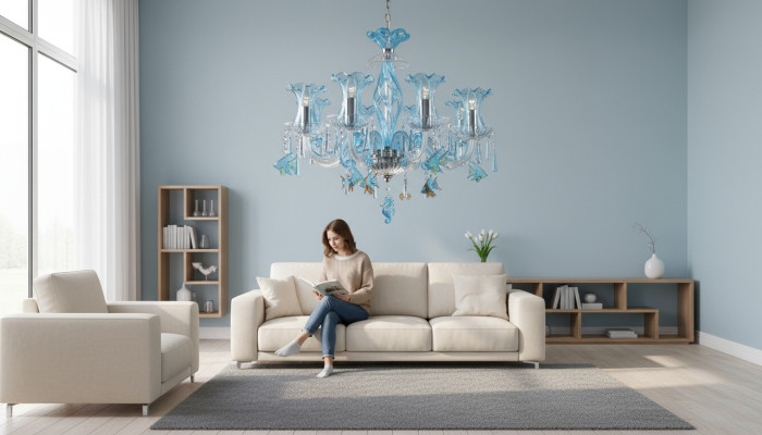 Kristall Kronleuchter Luster Hängeleuchte Leuchte Lampe Deckenleuchte Bohemia